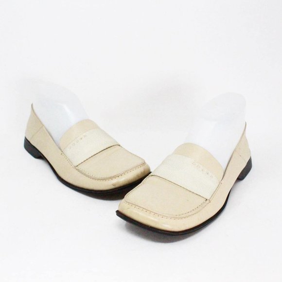 PRADA #40221 Ivory Leather Loafers (US 6 EU 36) - Picture 1 of 10